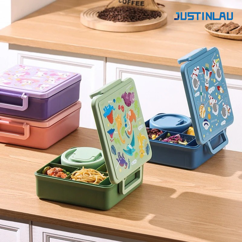 Food Storage Oven Safe - Lancheira dos desenhos animados salada de