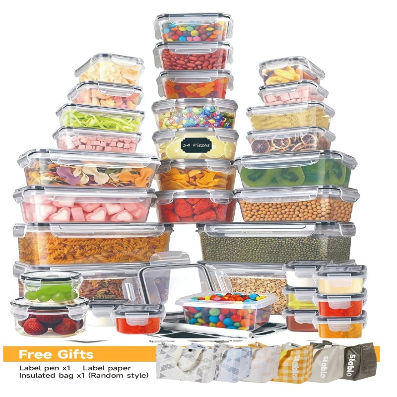Food Storage Meals - Conjunto de Armazenamento de Alimentos Sem
